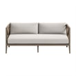 Northlake Outdoor Teak Loveseat in Pebble