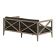 Northlake Outdoor Teak Loveseat in Flint Gray