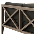 Northlake Outdoor Teak Loveseat in Flint Gray