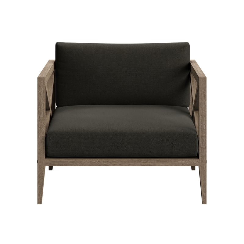 Northlake 3-Piece Outdoor Teak Wood Furniture Set with Armchair and Side Table