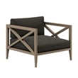 Northlake 3-Piece Outdoor Teak Wood Furniture Set with Armchair and Side Table