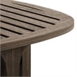 Modway Saratoga 3-PC Patio Teak Wood Furniture Set with Lounge Chairs/Side Table