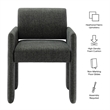 Daven Fabric Upholstered Dining Chair in Charcoal