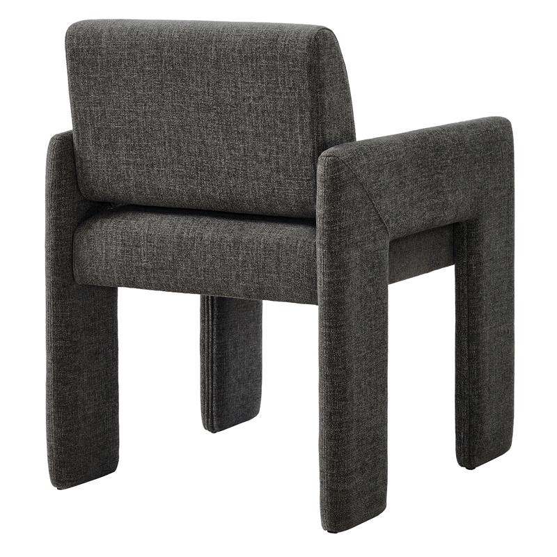 Daven Fabric Upholstered Dining Chair in Charcoal