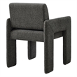 Daven Fabric Upholstered Dining Chair in Charcoal