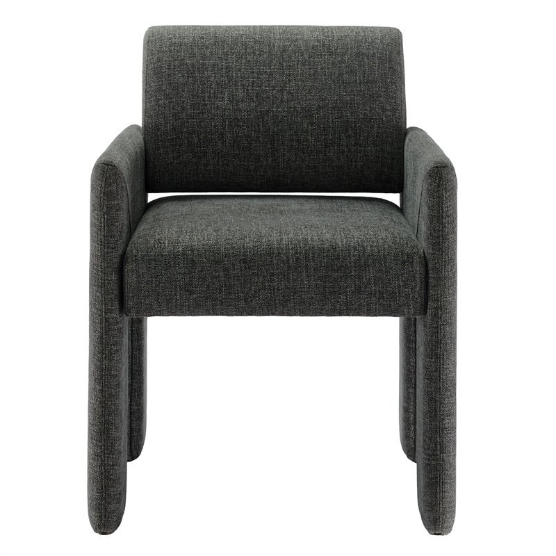 Daven Fabric Upholstered Dining Chair in Charcoal