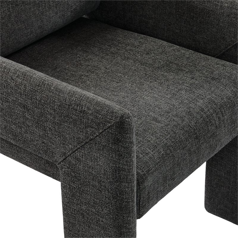 Daven Fabric Upholstered Dining Chair in Charcoal