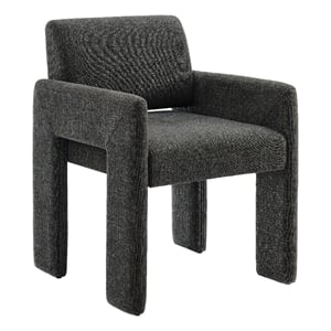 Daven Fabric Upholstered Dining Chair in Charcoal