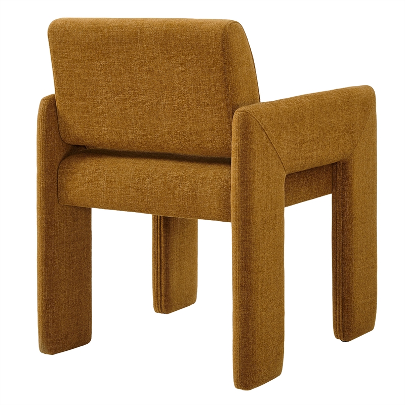 Daven Fabric Upholstered Dining Chair in Copper