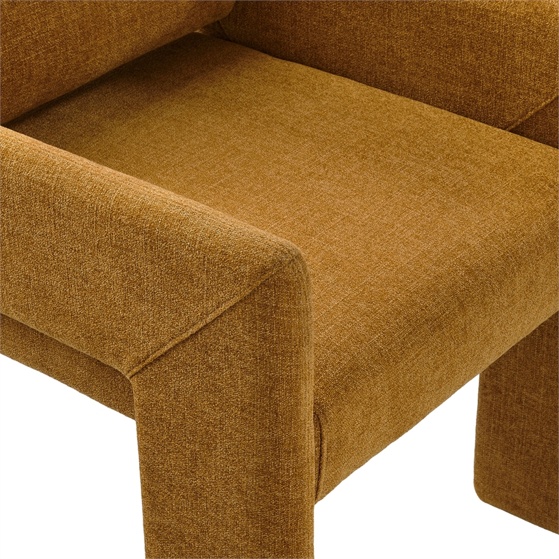 Daven Fabric Upholstered Dining Chair in Copper