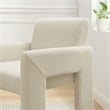 Daven Fabric Upholstered Dining Chair in Ecru