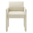 Daven Fabric Upholstered Dining Chair in Ecru