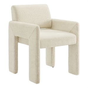 Daven Fabric Upholstered Dining Chair in Ecru