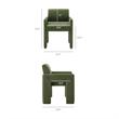 Daven Fabric Upholstered Dining Chair in Foliage
