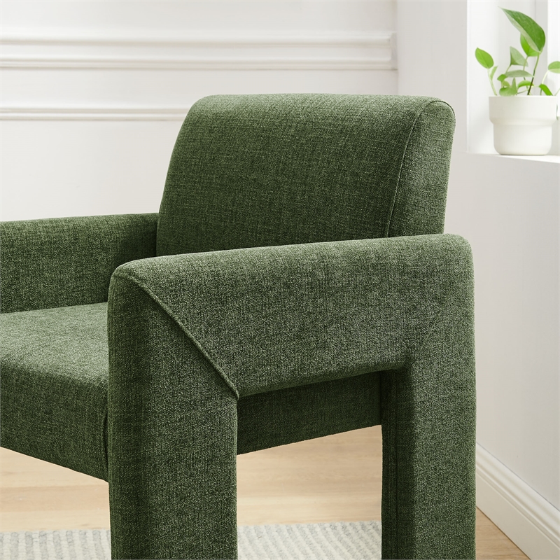 Daven Fabric Upholstered Dining Chair in Foliage