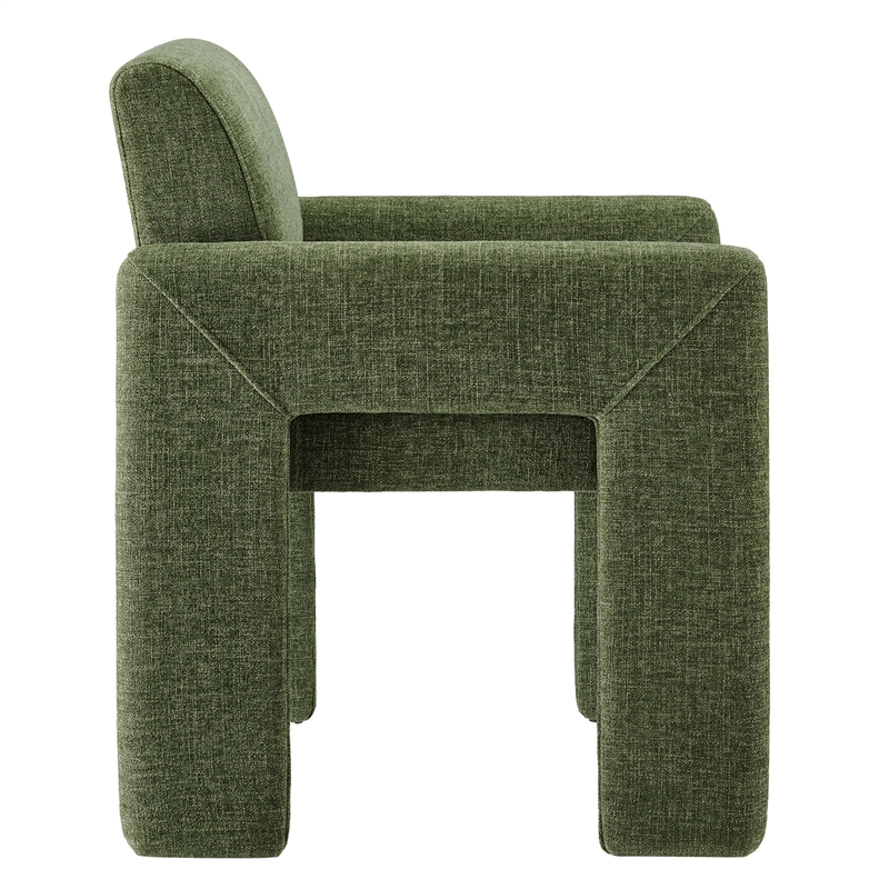 Daven Fabric Upholstered Dining Chair in Foliage
