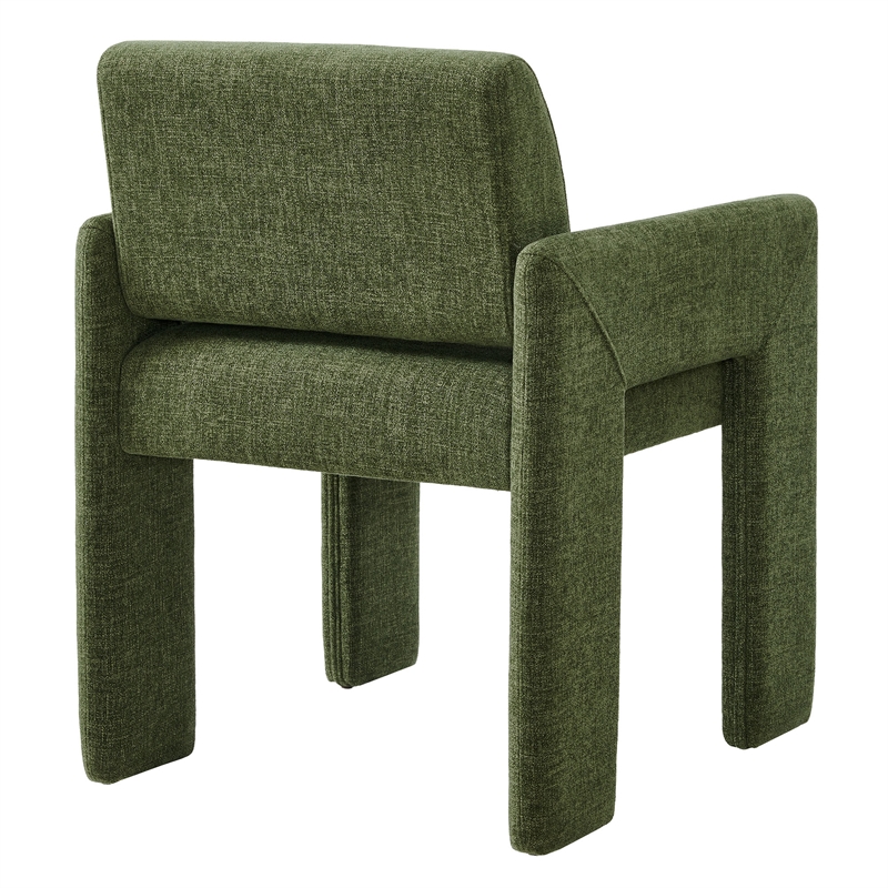 Daven Fabric Upholstered Dining Chair in Foliage