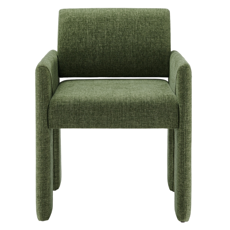 Daven Fabric Upholstered Dining Chair in Foliage