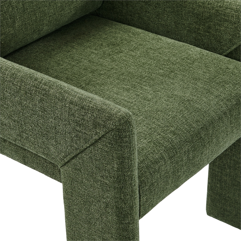 Daven Fabric Upholstered Dining Chair in Foliage