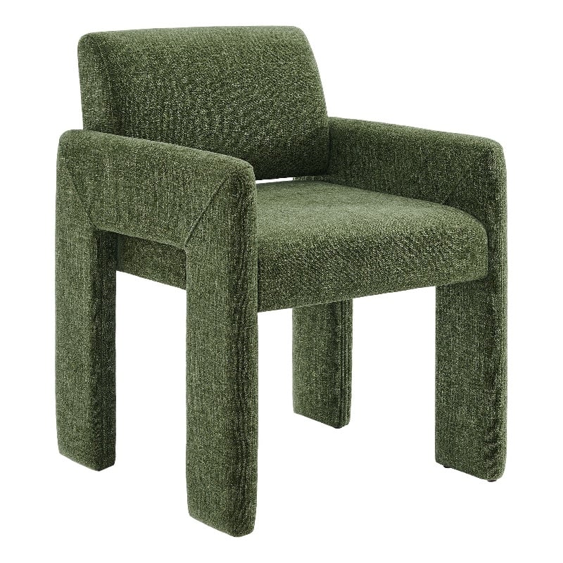 Daven Fabric Upholstered Dining Chair in Foliage
