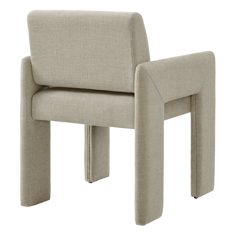 Daven Fabric Upholstered Dining Chair in Linen