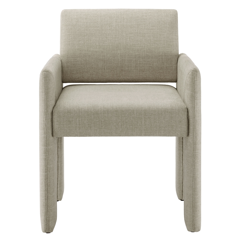 Daven Fabric Upholstered Dining Chair in Linen