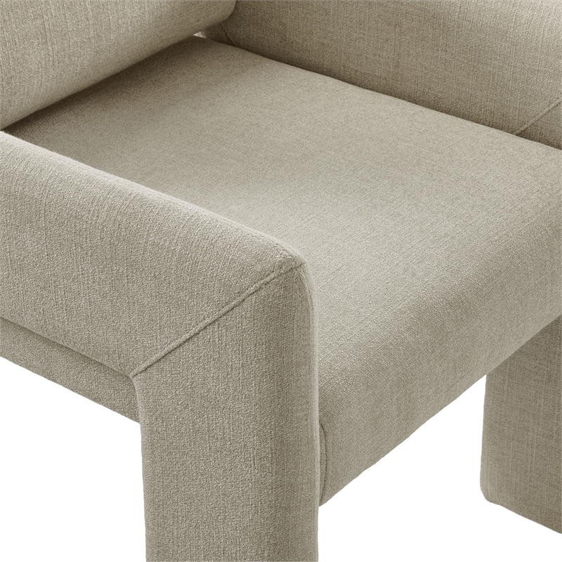 Daven Fabric Upholstered Dining Chair in Linen