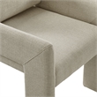 Daven Fabric Upholstered Dining Chair in Linen