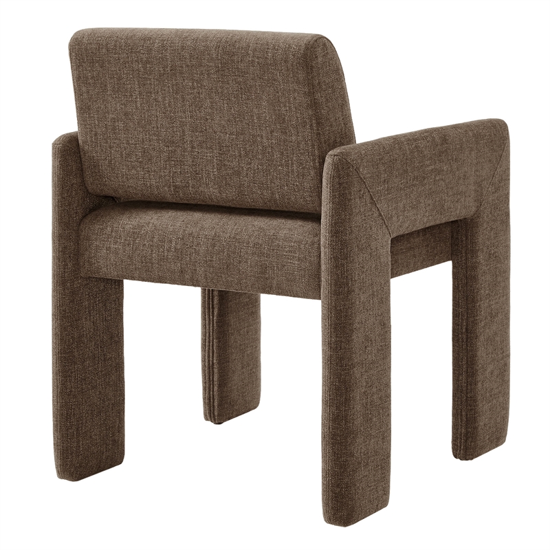 Daven Fabric Upholstered Dining Chair in Mocha