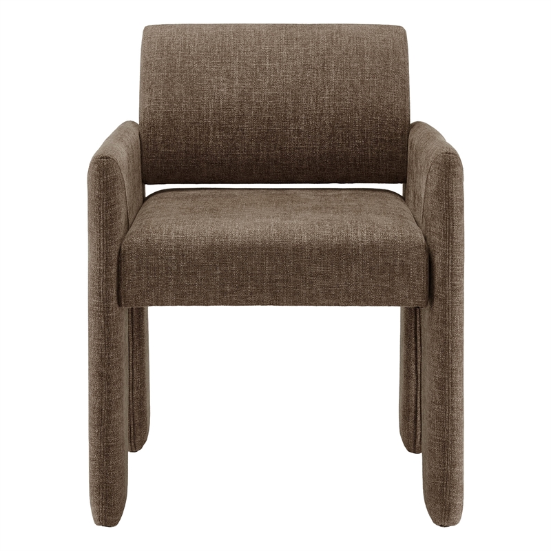 Daven Fabric Upholstered Dining Chair in Mocha