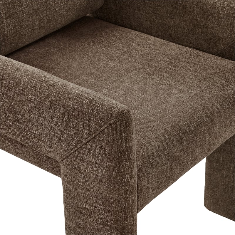 Daven Fabric Upholstered Dining Chair in Mocha