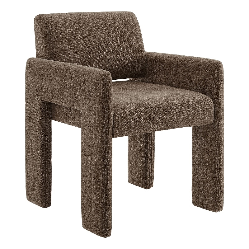 Daven Fabric Upholstered Dining Chair in Mocha
