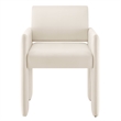 Daven Stain-Resistant Performance Velvet Dining Armchair in Alabaster