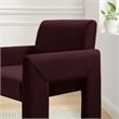 Daven Stain-Resistant Performance Velvet Dining Armchair in Mulberry