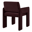 Daven Stain-Resistant Performance Velvet Dining Armchair in Mulberry