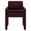 Daven Stain-Resistant Performance Velvet Dining Armchair in Mulberry