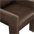Daven Vegan Leather Dining Armchair in Espresso