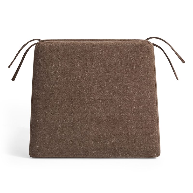 Jax Fabric Dining Chair Seat Cushion in Cocoa