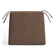 Jax Fabric Dining Chair Seat Cushion in Cocoa