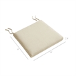 Jax Fabric Dining Chair Seat Cushion in Linen