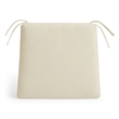 Jax Fabric Dining Chair Seat Cushion in Linen