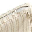 Jax Fabric Dining Chair Seat Cushion in Oatmeal Stripe