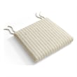 Jax Fabric Dining Chair Seat Cushion in Oatmeal Stripe