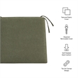 Jax Fabric Dining Chair Seat Cushion in Sage