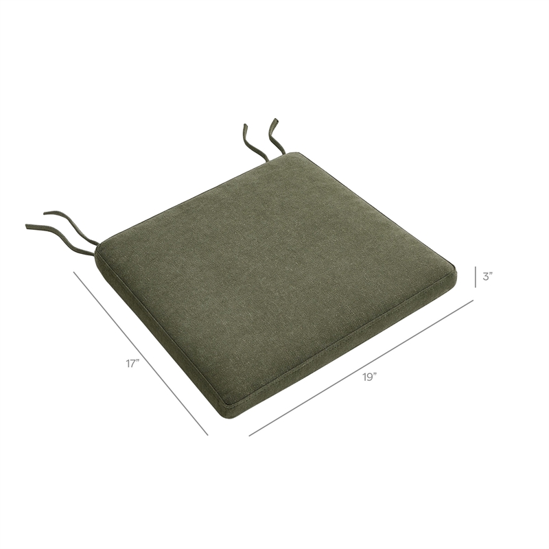 Jax Fabric Dining Chair Seat Cushion in Sage