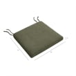 Jax Fabric Dining Chair Seat Cushion in Sage