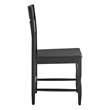 Jax Oak Wood Dining Chair With Wavy Razor Back in Black