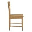 Jax Oak Wood Dining Chair With Wavy Razor Back in Weathered Oak