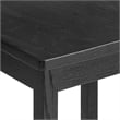 Jax Oak Wood Counter Stool With Wavy Razor Back in Black