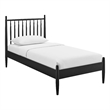 Zane Twin Size Spindle Bed Frame in Black